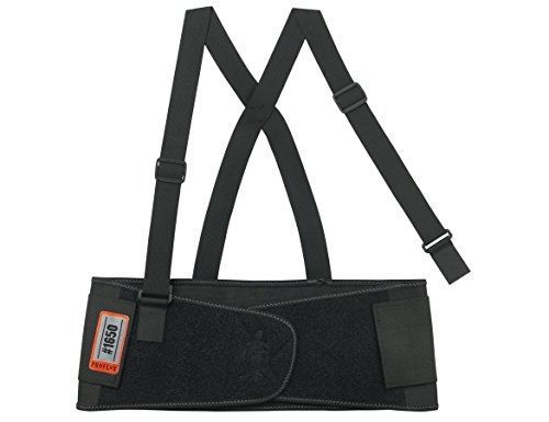 Ergodyne ProFlex? 1650 Economy Elastic Back Support Belt, Black, Medium