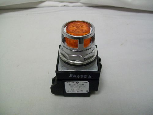 GE CR104PBL00M3S8 Illum Pushbutton Full Voltage Amber Lens 24 V AC/DC