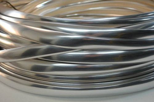 NEW 250&#039; Roll T Moulding Molding Edging 1-3/16&#034; Bright Chrome