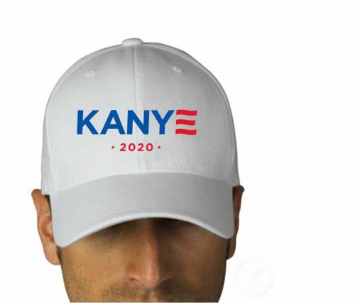 New Rare Yeezus Kanye 2020 GOD Logo White Hats Accessories Men&#039;s Apparel