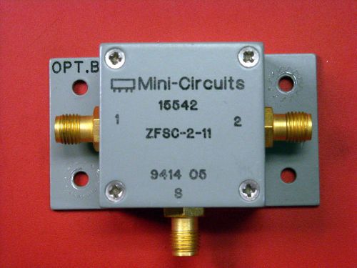 Mini-Circuits ZFSC-2-11 Opt B Two (2)-way Power Splitter/Combiner 10-2,000 MHz