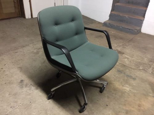 STEELCASE OFFICE CHAIR - Green - Retro Mid Century Modern Style - Excellent!