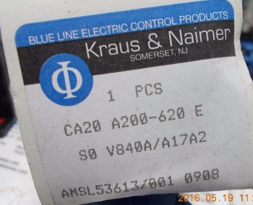 Kraus &amp; Naimer CA20/A200-620 E Rotary Selector Switch 2 Position