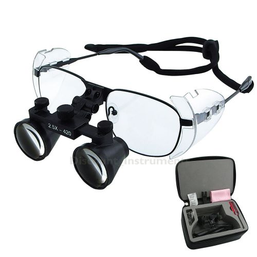2.5x dental surgical medical binocular loupes frame nickel alloy 420mm loupe for sale
