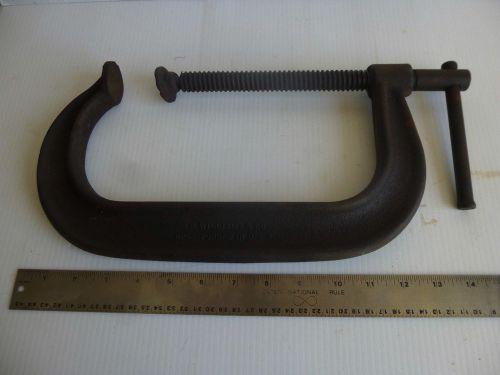 J.H.Williams No 408 Deep Throat C Clamp 8 1/4&#034; Opening Drop Forged USA~(lot C)