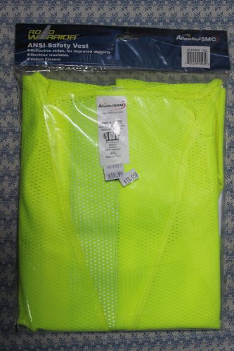ANSI Safety Vest, Size 3XL NEW in Package, Reflective Strips, Velcro Closure