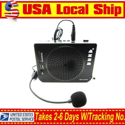 Aker 16W Waistband Portable PA Voice Booster Amplifier Speaker For MP3&amp;FM Radio