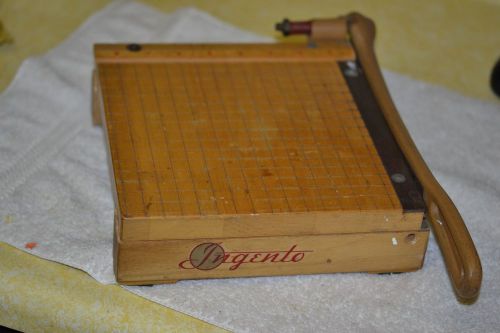 Vintage Ingento 8 X 8 Wood and Steel Paper Cutter