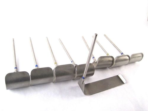 Lot 8 Omni-Tract Series Surgical Spinal Anterior Lumbar Retractor Blades Set
