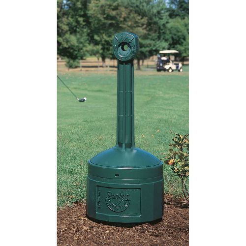 Cease-fire cigarette butt receptacle 4gal cap green for sale