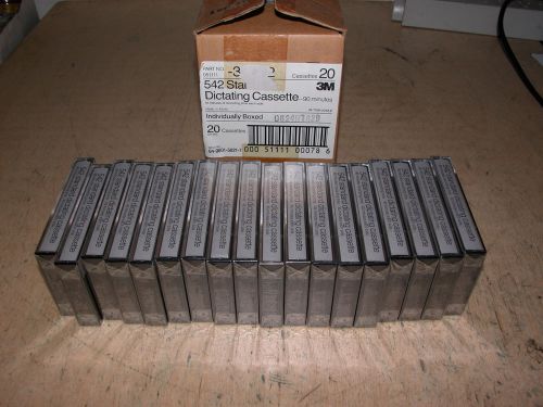 Lot of 38 pcs. 3M 542 Standard Dictating Recording 90 Minutes Cassette Tapes