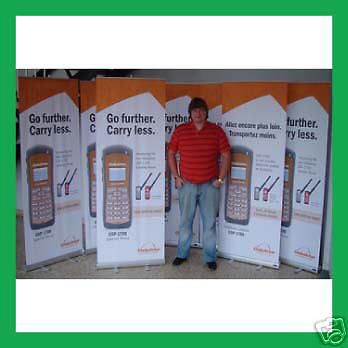 6 UNITS - Roll Up Exhibit Banner Stand Display 32*82&#034;