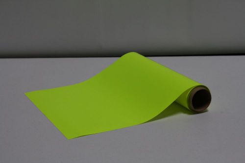 Stahls&#039; clearance craft roll - heat transfer vinyl - neon yellow 12&#034; x 10 yards for sale