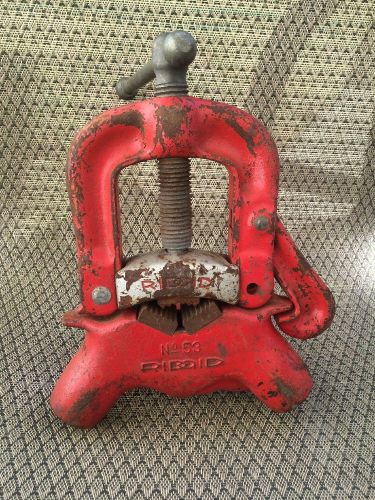 Vintage Ridgid No. 53 Pipe Clamp Vise great Working Condition.