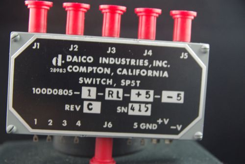One New Daico Industries RF Microwave 5 Way Switch