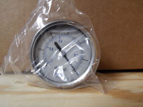 -30inhg/bar 2.5&#034; stainless brass center back mount pressure gauge for sale