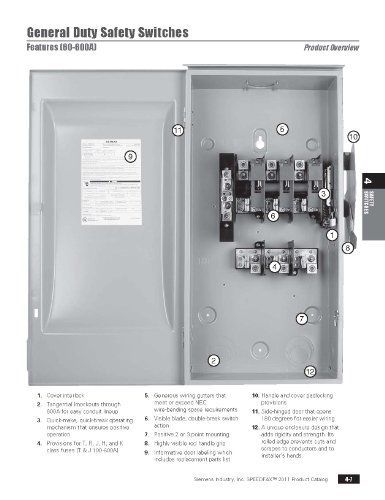 Siemens siemens gf324nr 200 amp, 3 pole, 240-volt, 4 wire, fused, general duty, for sale