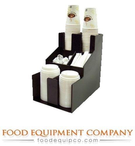 Winco CLSO-2T Cup &amp; Lid Organizer, 3 tier, with two compartments - Case of 4