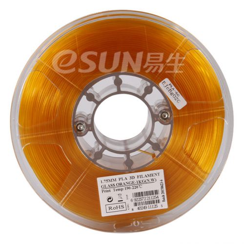 High Quality ESUN PLA 1,75mm 1kg Glass Orange 3D Printing filament