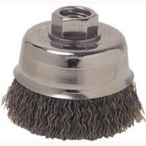 Coarse crimped wire cup brush, 6&#034; dia x 5/8-11, 0.02&#034; wire, carbon steel 36037 for sale
