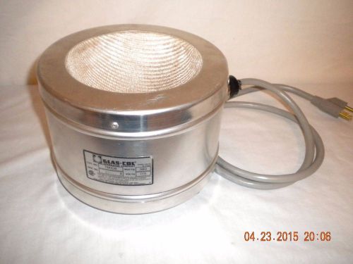 Heating mantle glas-col 100b tm108 tm-108 380 watts glas col round bottom flask for sale