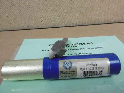 High speed end mill 29/32&#034;diax1/2&#034;sh keyway tolerance 2flute melin usa new$9.15 for sale