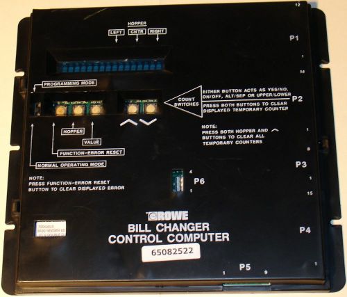 Rowe bill changer control board $1 &amp; $5 - double dump &amp; fast pay eprom for sale