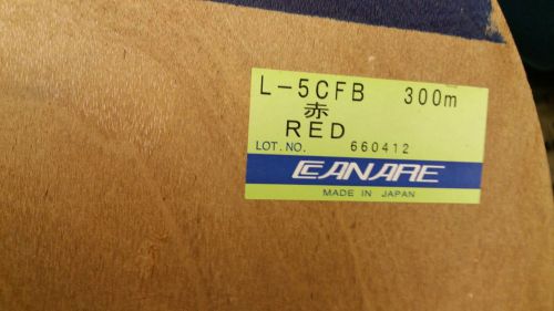 Canare L-5CFB Red 75 Ohm 18awg Coaxial Cable 3GHz HD-SDI SMPTE 424M Japan /50ft