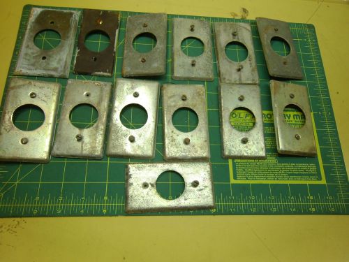 ELECTRICAL HANDY BOX COVERS WITH 1-3/8 ID HOLES (LOT OF 13) #3005A