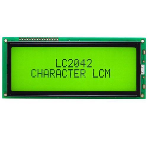 Yellow Gree Backlight 2004 20X4 20*04 Character LCD Module Display LCM