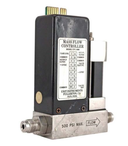 Unit ufc-1000 range:10slm gas:ar 500psim 1/4&#034;npt mass flow controller mfc for sale