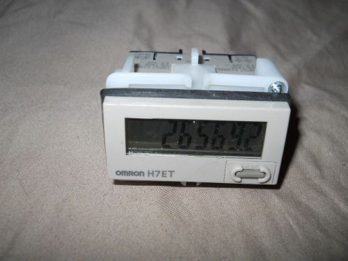 Omron H7ET-NV Time Counter, Resettable, Self Powered, 4.5-30 Volt DC Input