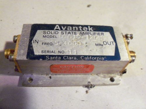 Avantek Solid State Amplifier Model UTC10-120M  5-1000 MHz  SMA