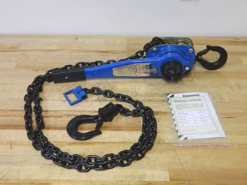 Ratchet lever chain hoist 1.5 ton capacity 10 ft. max lift unbranded 74385576 for sale