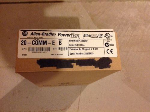 Allen Bradley Powerflex Ethernet Adapter, 20-COMM-E