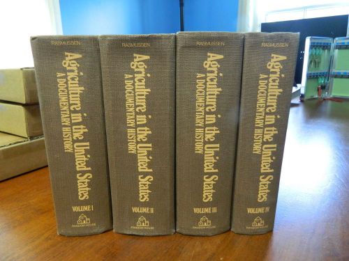 1975 Complete Set of 4 Large Books - Agriculture In The United States - History