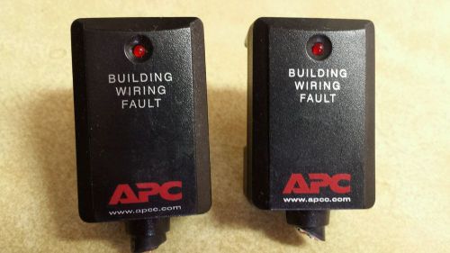 (LOT OF 2) APC 15a 125v  building wiring fault replacement  plug