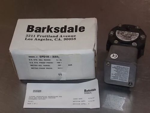 Barksdale EPD1H-AA40 3-150 PSI Differential Pressure Switch NEW