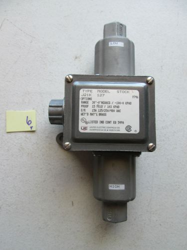 NEW UNITED ELECTRIC PRESSURE DIFFERENTIAL SWITCH 127 J21K (257)