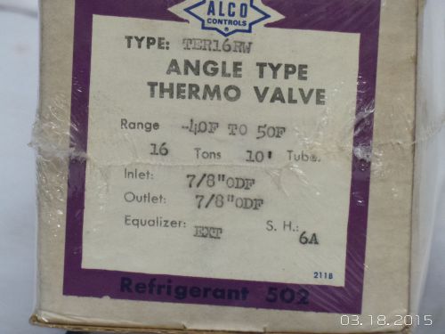 Alco Angle Type Thermo Valve Ter16 Rw 7/8&#034; Inlet Outlet R - 502 3610 - 3