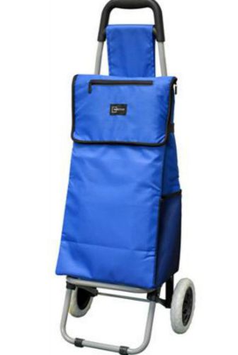 Mainstays 38&#034; Insulated Folding Shopping Rolling Cart  Grocery Trolley Bag New