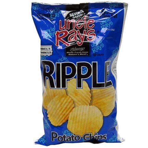 Uncle Rays Ripple Potato Chips - 4.5 oz. bag, 12 per case