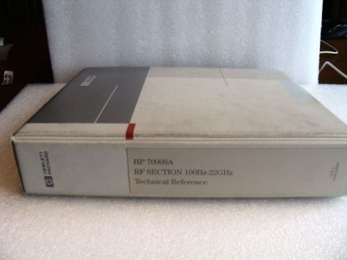 Agilent / HP 70908A RF Section Technical Reference Manual - Volume 2