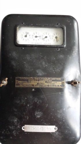 Vintage Thomson Watthour Meter C6 15  Amp 221-230 Volts General Electric DC 1916