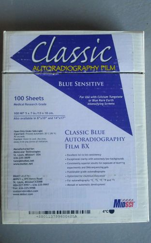 Classic autoradiography film 5X7&#034;  30 sheets