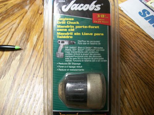 3/8 Jacobs keyless drill chuck 30354 3/8-24 mount 3/8 capacity