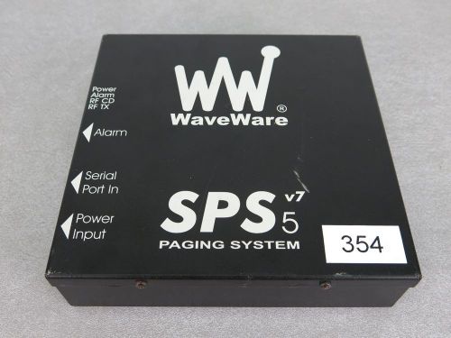 WAVEWARE MAXON SPS-5 PAGING SYSTEM V7.35 0100-2301
