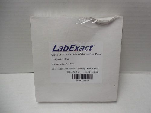 New Pack of 100 LabExact Grade CFP40 Quantitative Cellulose Filter Paper