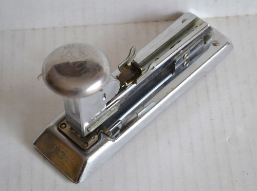 Vintage 1938 ace pilot stapler # 402 industrial style mid century chrome for sale