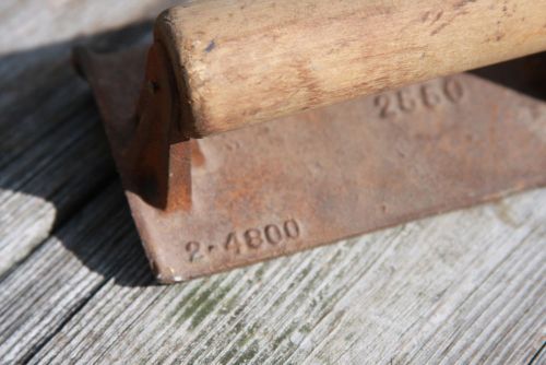 Brick Layer Concrete Tool Vintage Red Devil Inc. Wooden Handle